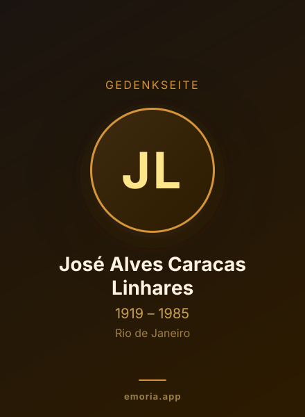 Gedenkportrait von José Alves Caracas Linhares