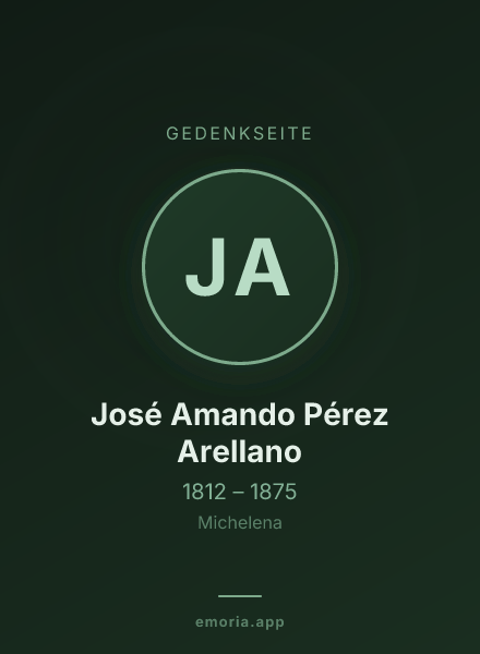 Gedenkportrait von José Amando Pérez Arellano