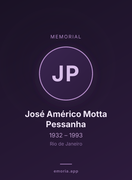 Memorial portrait of José Américo Motta Pessanha
