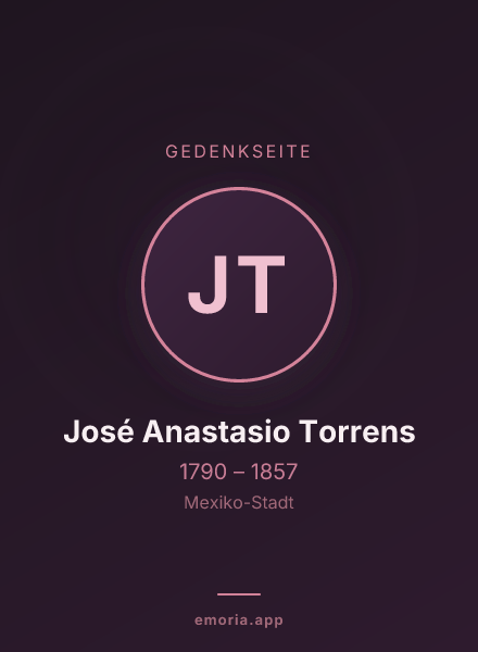 Gedenkportrait von José Anastasio Torrens