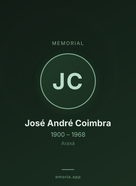 Memorial portrait of José André Coimbra