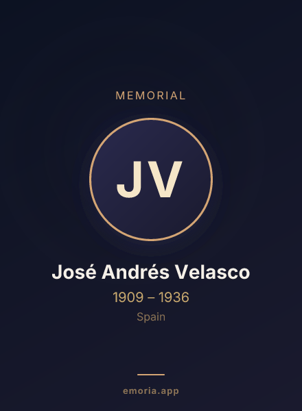 Memorial portrait of José Andrés Velasco