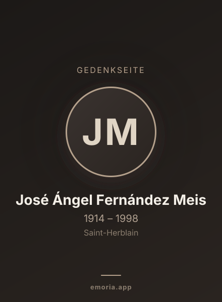 Gedenkportrait von José Ángel Fernández Meis