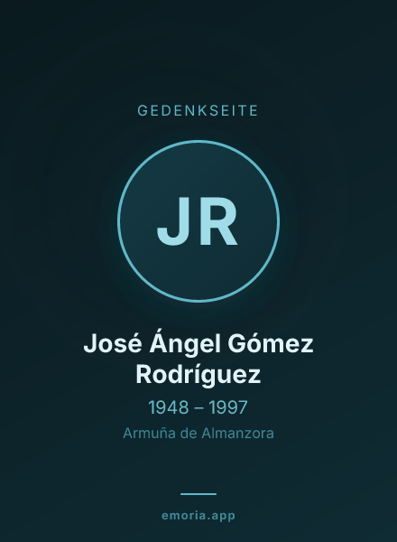 Gedenkportrait von José Ángel Gómez Rodríguez