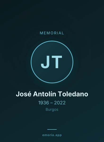 Memorial portrait of José Antolín Toledano