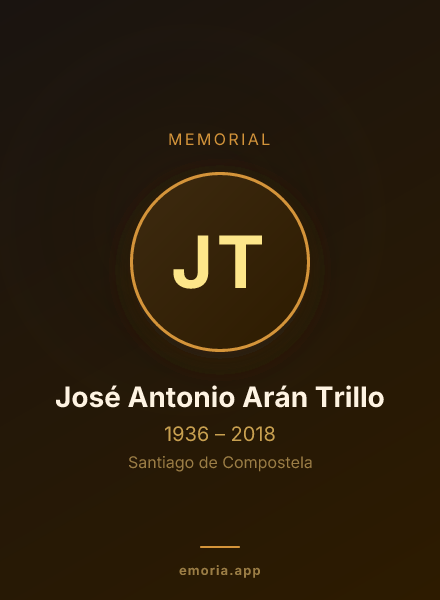 Memorial portrait of José Antonio Arán Trillo