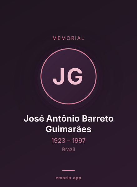 Memorial portrait of José Antônio Barreto Guimarães
