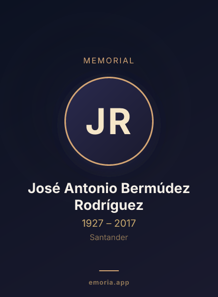 Memorial portrait of José Antonio Bermúdez Rodríguez