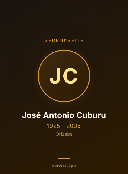 Gedenkportrait von José Antonio Cuburu