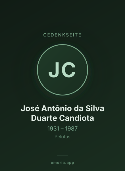 Gedenkportrait von José Antônio da Silva Duarte Candiota