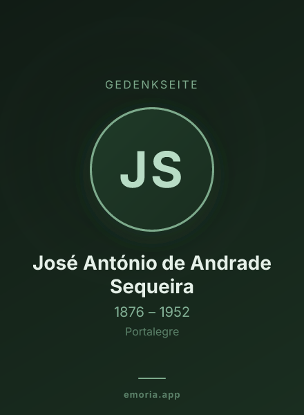Gedenkportrait von José António de Andrade Sequeira