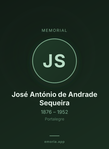 Memorial portrait of José António de Andrade Sequeira