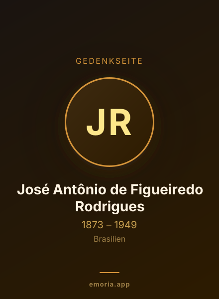 Gedenkportrait von José Antônio de Figueiredo Rodrigues
