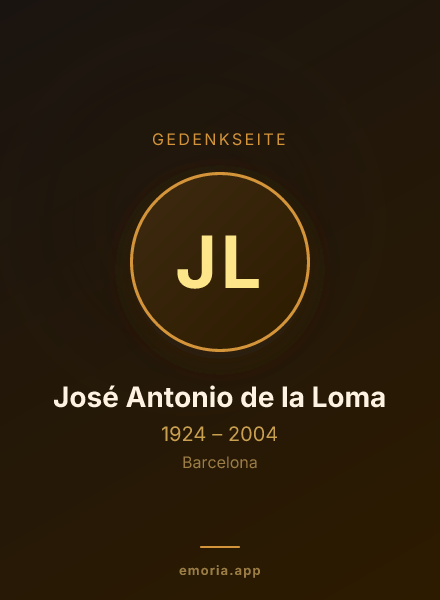 Gedenkportrait von José Antonio de la Loma