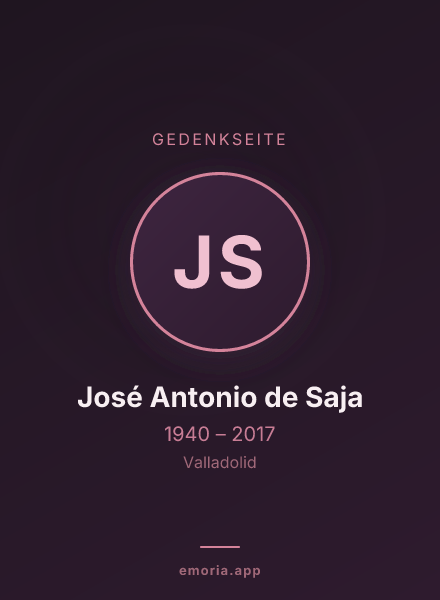 Gedenkportrait von José Antonio de Saja
