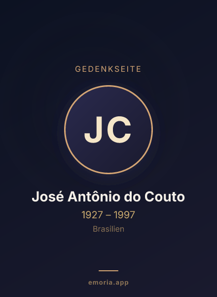 Gedenkportrait von José Antônio do Couto