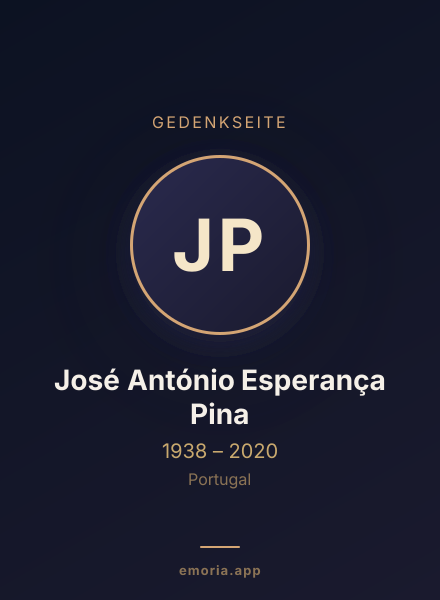 Gedenkportrait von José António Esperança Pina