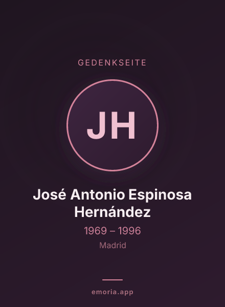Gedenkportrait von José Antonio Espinosa Hernández