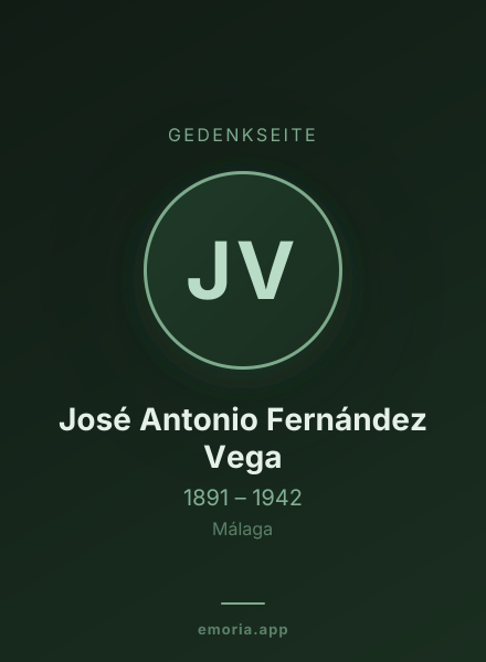 Gedenkportrait von José Antonio Fernández Vega