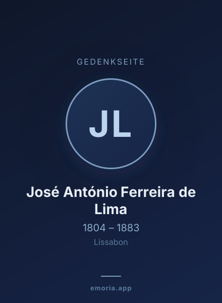 Gedenkportrait von José António Ferreira de Lima