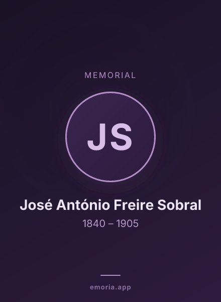Memorial portrait of José António Freire Sobral