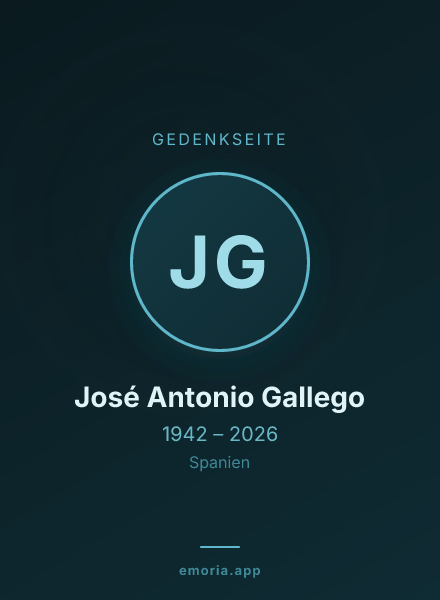 Gedenkportrait von José Antonio Gallego