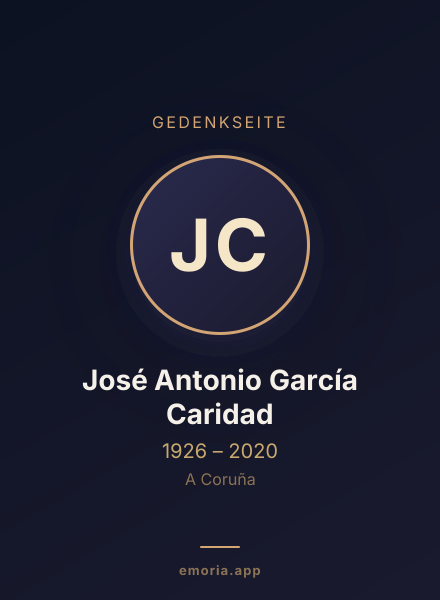 Gedenkportrait von José Antonio García Caridad