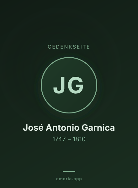 Gedenkportrait von José Antonio Garnica