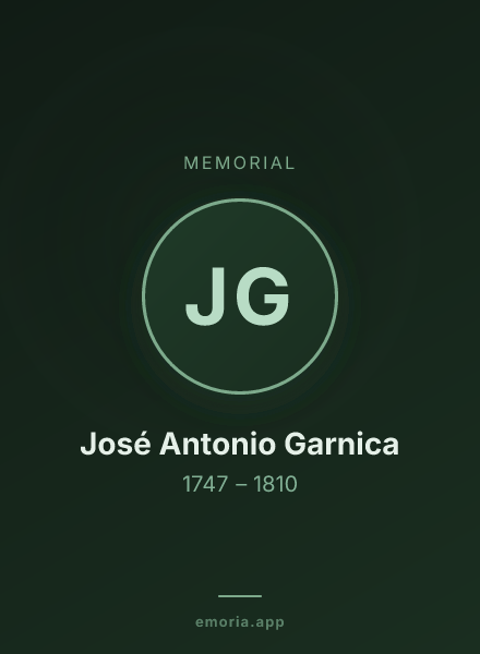 Memorial portrait of José Antonio Garnica