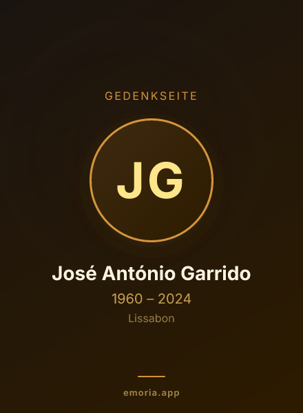 Gedenkportrait von José António Garrido