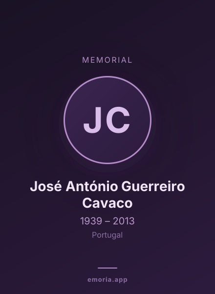 Memorial portrait of José António Guerreiro Cavaco