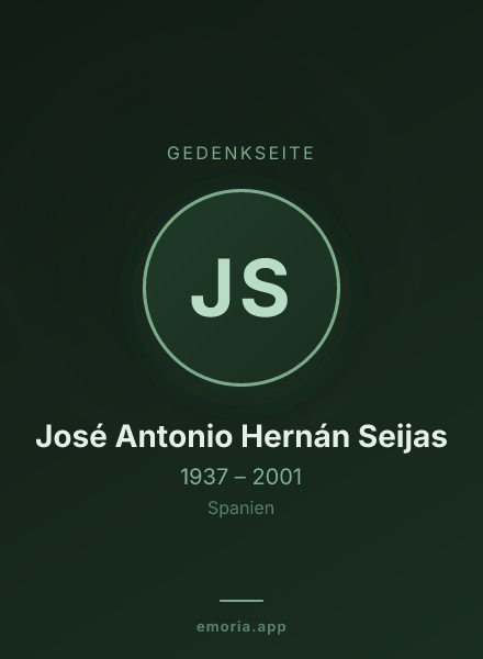 Gedenkportrait von José Antonio Hernán Seijas
