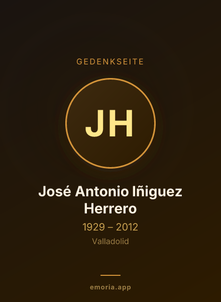 Gedenkportrait von José Antonio Iñiguez Herrero