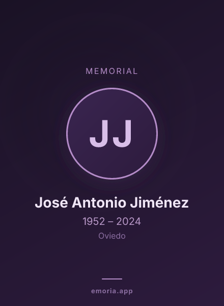 Memorial portrait of José Antonio Jiménez