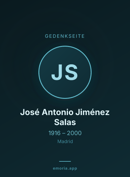 Gedenkportrait von José Antonio Jiménez Salas