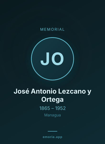 Memorial portrait of José Antonio Lezcano y Ortega
