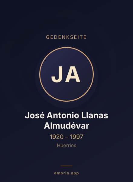 Gedenkportrait von José Antonio Llanas Almudévar