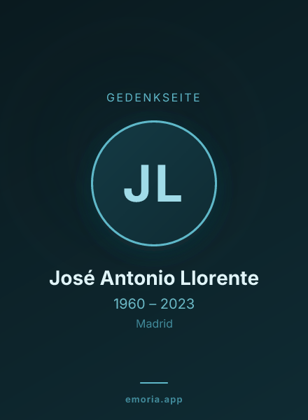 Gedenkportrait von José Antonio Llorente
