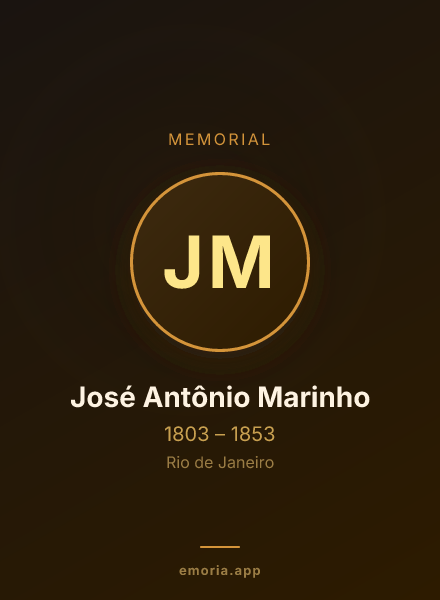 Memorial portrait of José Antônio Marinho