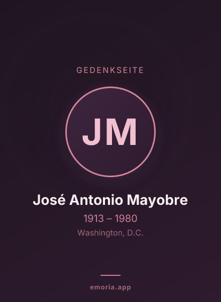 Gedenkportrait von José Antonio Mayobre