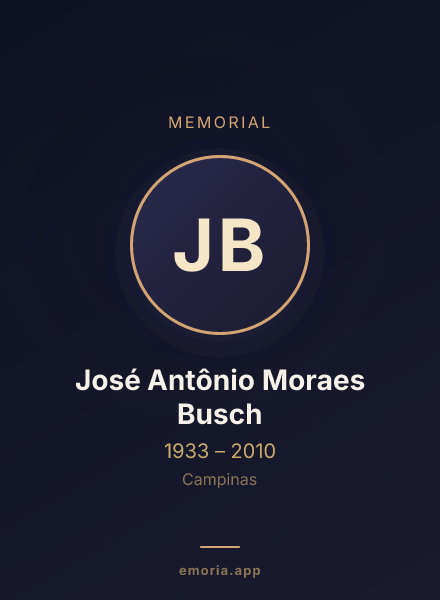 Memorial portrait of José Antônio Moraes Busch