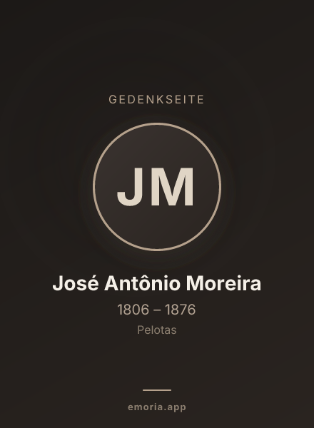 Gedenkportrait von José Antônio Moreira