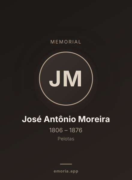 Memorial portrait of José Antônio Moreira