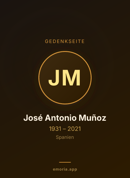 Gedenkportrait von José Antonio Muñoz
