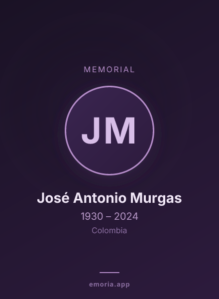 Memorial portrait of José Antonio Murgas