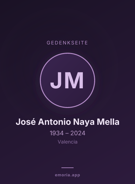 Gedenkportrait von José Antonio Naya Mella