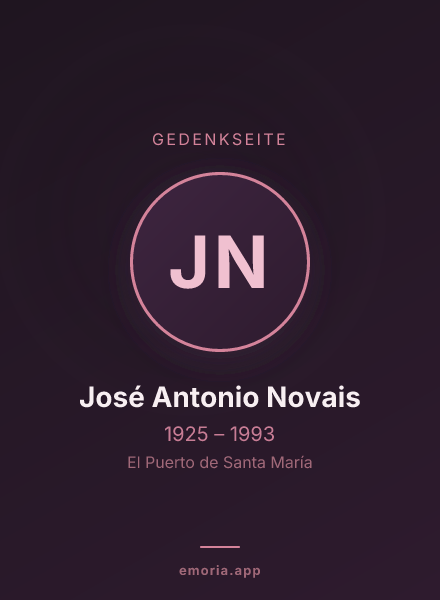 Gedenkportrait von José Antonio Novais
