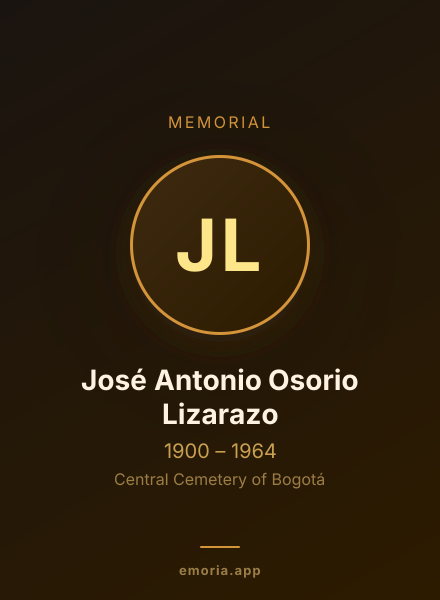 Memorial portrait of José Antonio Osorio Lizarazo