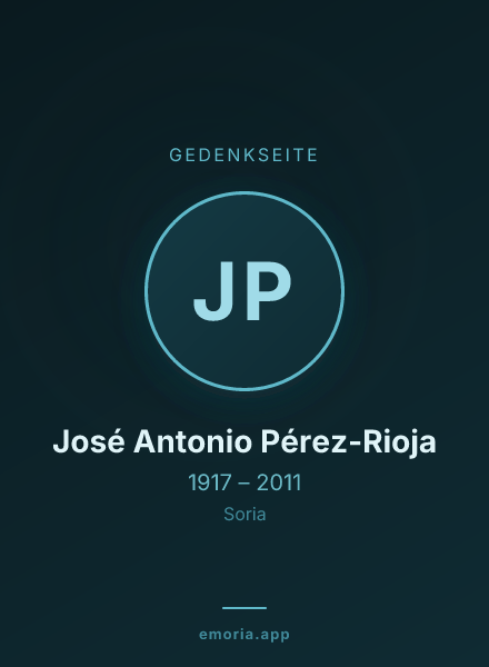 Gedenkportrait von José Antonio Pérez-Rioja