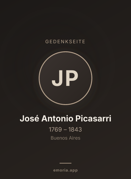 Gedenkportrait von José Antonio Picasarri
